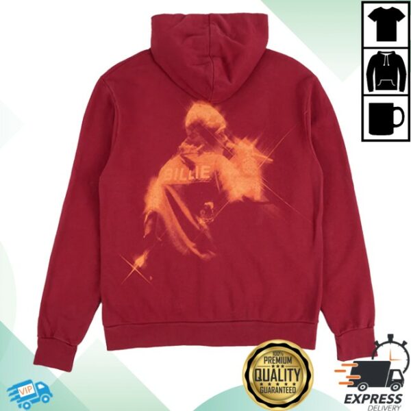 kenny Billie Eilish Merch Store Encore Red Zip Hoodies