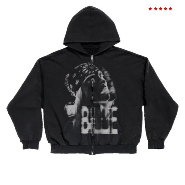 kenny Billie Eilish Merch Store London Flag Zip Hoodie