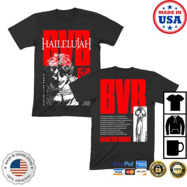 kenny Black Veil Brides Merch Store Hallelujah Skull Shirtss
