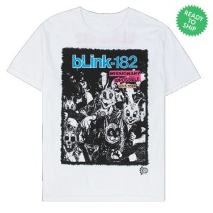 kenny Blink 182 Merch Store Missionary Impossible Tour White Shirt