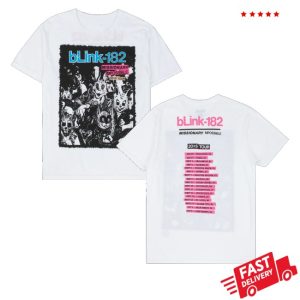 kenny Blink 182 Merch Store Missionary Impossible Tour White Shirtss kenny Blink 182 Merch Store Missionary Impossible Tour White Shirtss