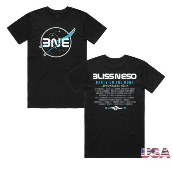 kenny Bliss N Eso Merch Store Nasa Party On The Moon Black Shirtss