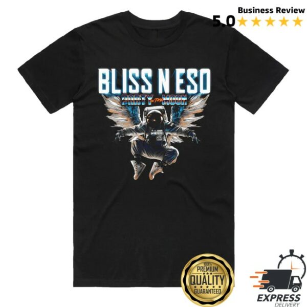 kenny Bliss N Eso Merch Store Party On The Moon Tour Black Shirt