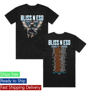 kenny Bliss N Eso Merch Store Party On The Moon Tour Black Shirtss