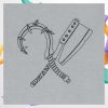 kenny Blizzard Gear Merch Diablo Butcher Sketch Grey Shirt