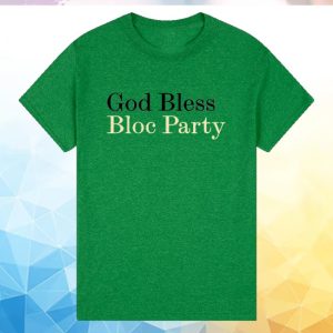 kenny Bloc Party Store Merch God Bless Bp Antique Irish Green Shirt