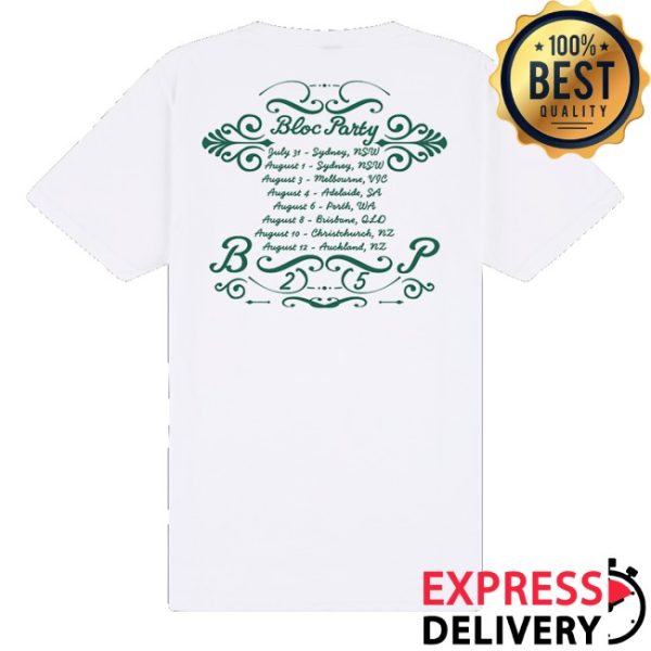 kenny Bloc Party Store Merch Rose Tee White Shirts