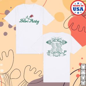 kenny Bloc Party Store Merch Rose Tee White Shirtss kenny Bloc Party Store Merch Rose Tee White Shirtss