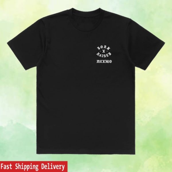 kenny Born X Raised Merch Store Mexico Rocker Black Tee