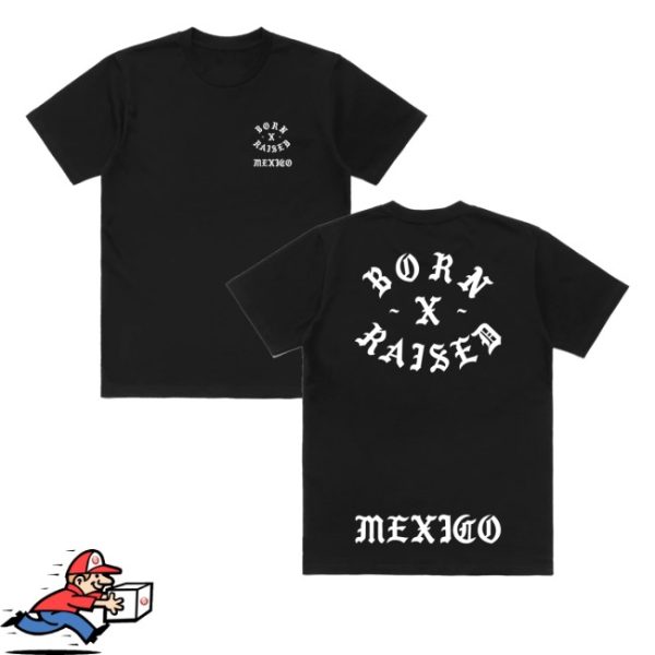 kenny Born X Raised Merch Store Mexico Rocker Black Teess