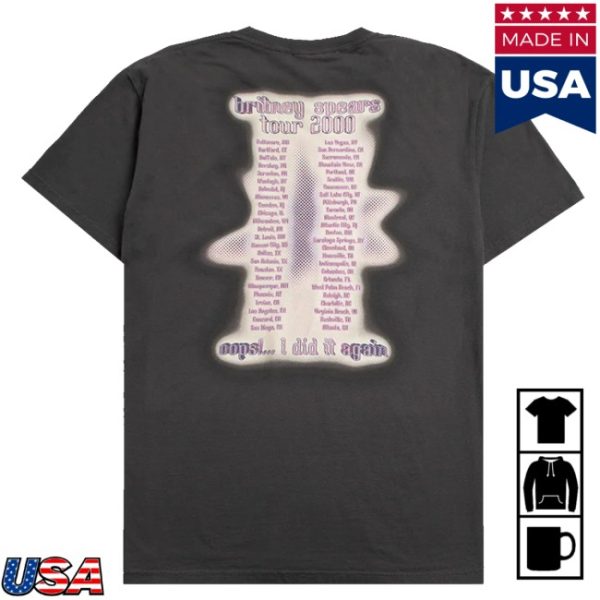 kenny Britney Spears Merch Oops Tour Anniversary Shirt