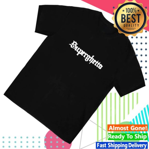 kenny Buddy Merch Store Superghetto Word Mark Tee Black1