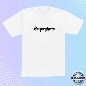 kenny Buddy Merch Store Superghetto Word Mark Tee White