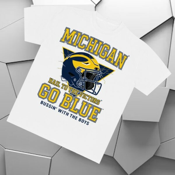 kenny Bwtb Merch Store Bussin X Michigan Helmet Shirts
