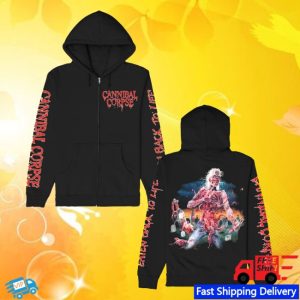 kenny Cannibal Corpse Merch Store Eaten Back To Life Zip Up Hoodie