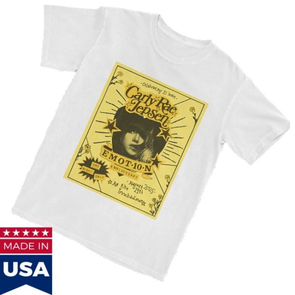 kenny Carly Rae Jepsen Merch Store Emotion One Night Only Shirts