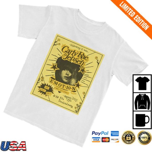 kenny Carly Rae Jepsen Shop Merch Emotion One Night Only Shirt1
