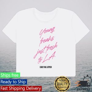 kenny Carly Rae Jepsen Shop Merch Young Freaks Just Fresh To LA Cropped Shirt