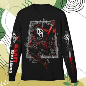 kenny Cavity Colors Merch Store Ghost Face Party Crasher Long Sleeve Shirt kenny Cavity Colors Merch Store Ghost Face Party Crasher Long Sleeve Shirt
