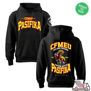 kenny Cfmeu Merch Store Pasifika Union Raised Yellow Red Hoodiess