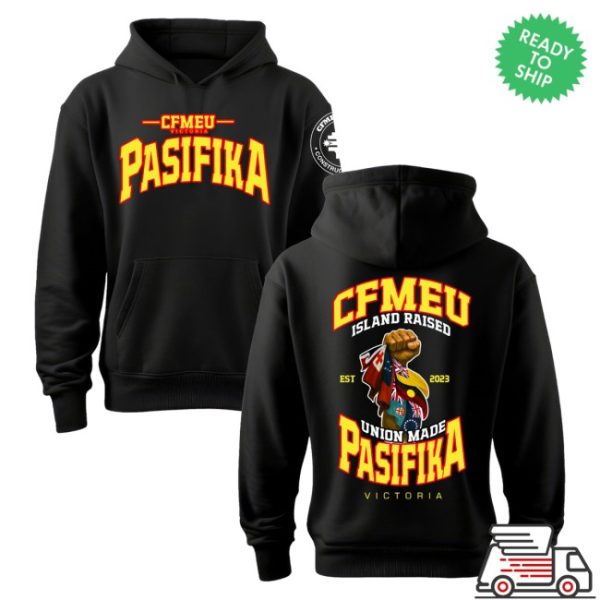 kenny Cfmeu Merch Store Pasifika Union Raised Yellow Red Hoodiess