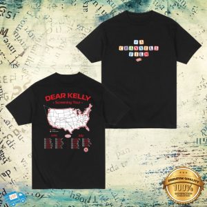 kenny Channel 5 Merch Dear Kelly Black Tee0 kenny Channel 5 Merch Dear Kelly Black Tee0