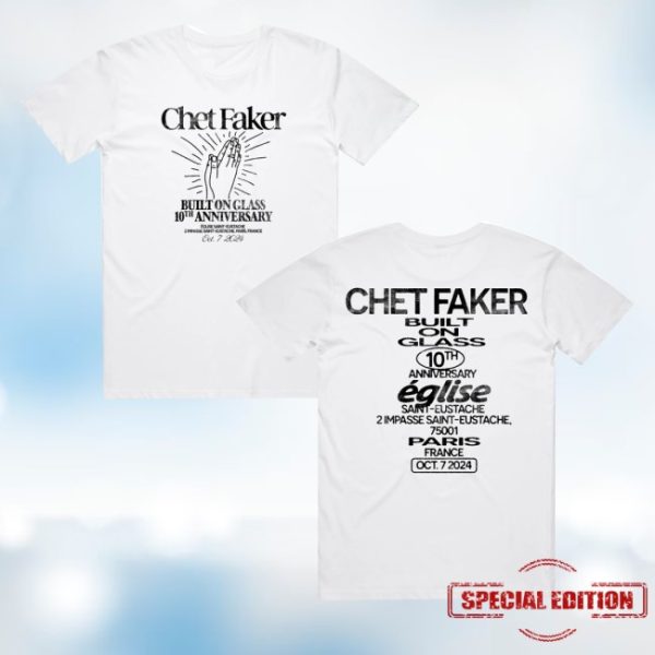 kenny Chet Faker Merch Store Built On Glass Live In Paris Limited Edition Shirtss