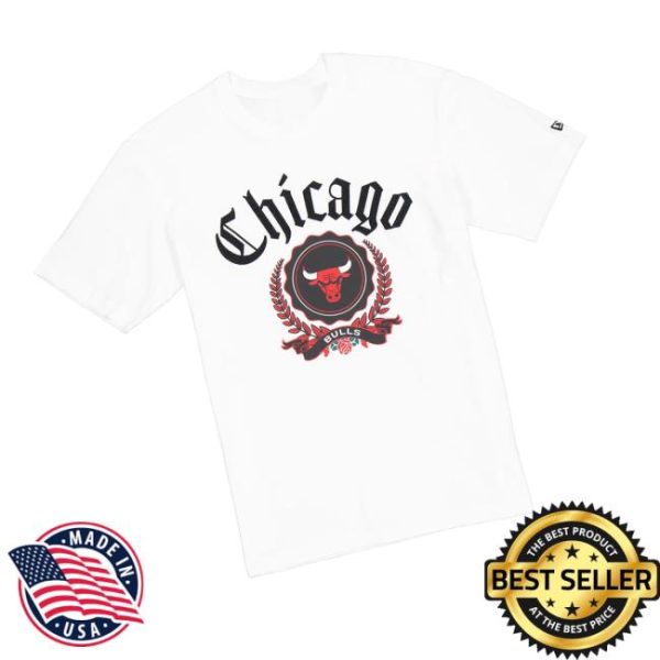 kenny Chicago Bulls Merch Store Chicago Bulls New Era Varsity Laurel T Shirtv