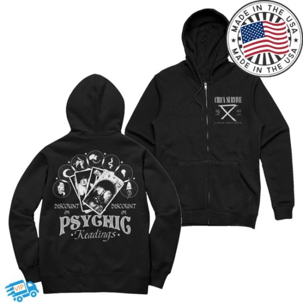 kenny Circa Survive Merch Psychic Readings Zip Up0