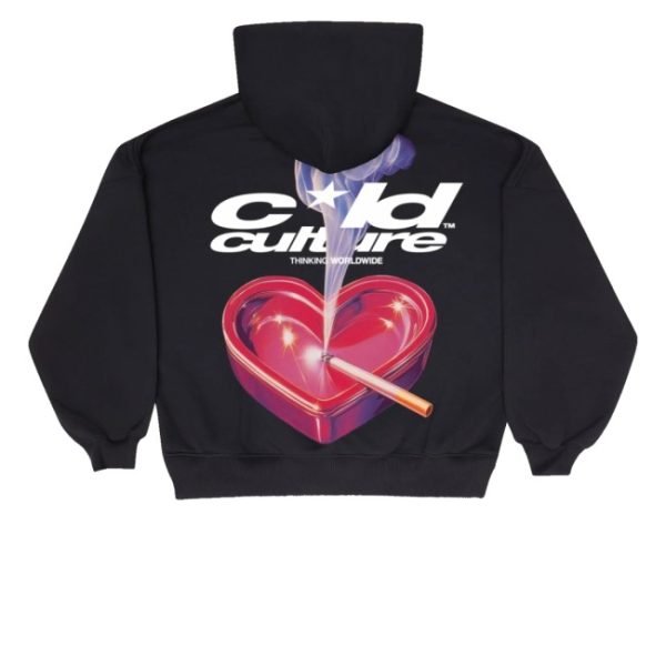 kenny Cold Culture Merch Store Heart Ashtray Hoodie Blacks