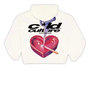 kenny Cold Culture Merch Store Heart Ashtray Hoodie White