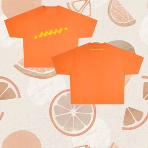 kenny Cold Culture Merch Store Stars Tee Orangess kenny Cold Culture Merch Store Stars Tee Orangess