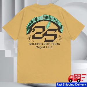 kenny Dead And Company Merch Dead Company Bertha Mustard Tee