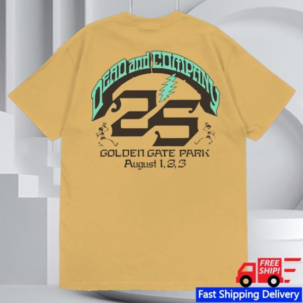 kenny Dead And Company Merch Dead Company Bertha Mustard Tee