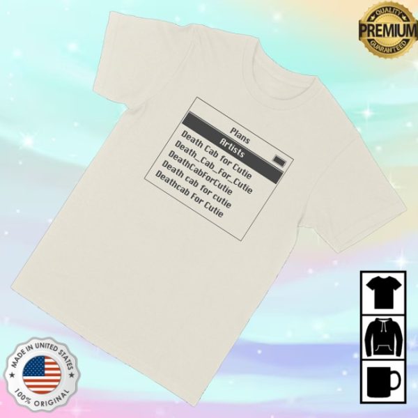 kenny Death Cab For Cutie Merch Dcfc Screen Shirt Vintage White0