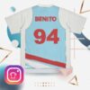 kenny Debi Tirar Mas Fotos Shop Merch Store Tee Jersey White Blue Shirt
