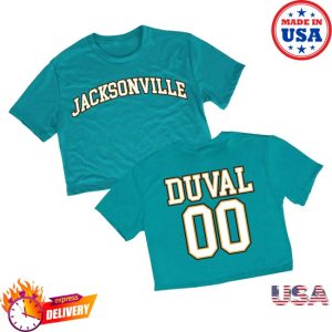 kenny Dicks Sporting Goods Merch Where Im From Womens Jacksonville Teal 2 Hit Cropped Short Sleeve Shirt1 kenny Dicks Sporting Goods Merch Where Im From Womens Jacksonville Teal 2 Hit Cropped Short Sleeve Shirt1
