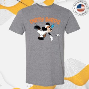 kenny Dirty Birds Baseball Merch Adult Grey Mouse Shirt