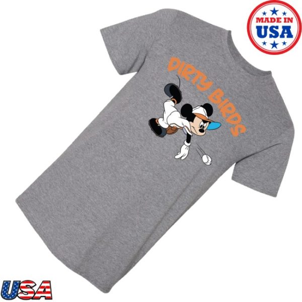 kenny Dirty Birds Baseball Merch Adult Grey Mouse Shirt0