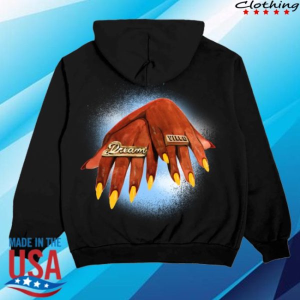 kenny Dreamville Festival Merch Dv Rings Black Hoodie