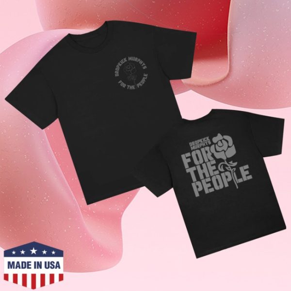 kenny Dropkick Murphys Merch For The People Rose Shirt Black1