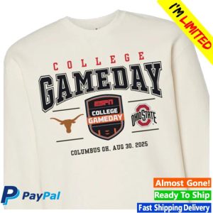 kenny Espn Merch Shop Store College Gameday Texas Vs Ohio State Sweatshirtse