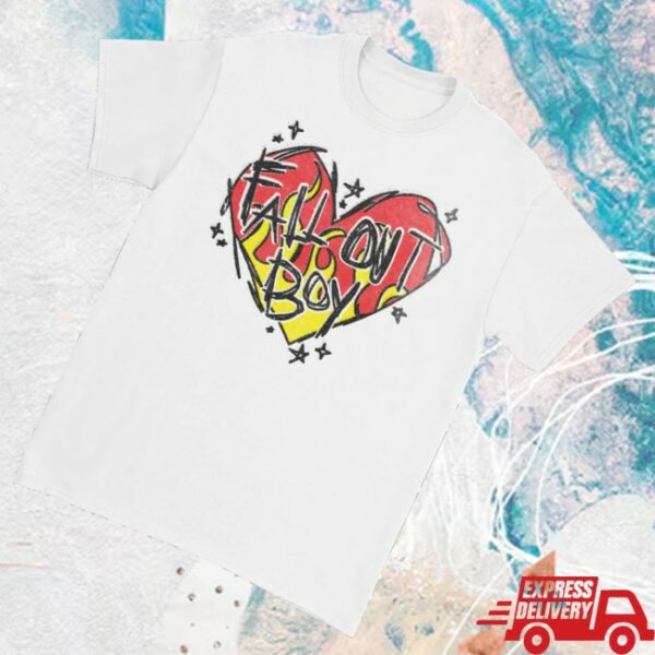 kenny Fall Out Boy Merch Store Scratch Heart Logo Shirts