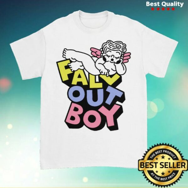 kenny Fall Out Boy Merch Store Sleepy Angel Logo Shirt