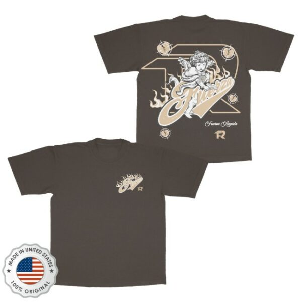 kenny Fuerza Regida Shop Merch Angel Caido Brown Tee0