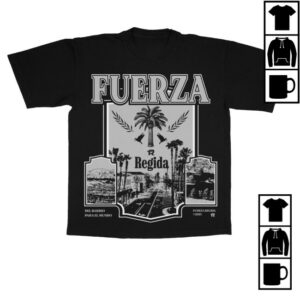 kenny Fuerza Regida Shop Merch Barrio Black Tee