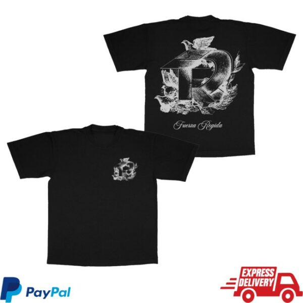 kenny Fuerza Regida Shop Merch Dove Black Tee0