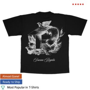 kenny Fuerza Regida Shop Merch Dove Black Tee1
