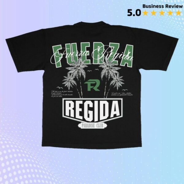kenny Fuerza Regida Shop Merch Palms Paradise Black Tee1
