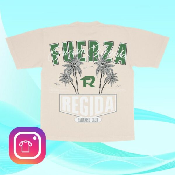 kenny Fuerza Regida Shop Merch Palms Paradise Cream Tee1